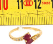 Bague en or jaune 18 cts, poinçon tête d