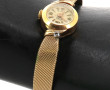 Montre bracelet de dame en or jaune, poi