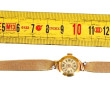 Montre bracelet de dame en or jaune, poi