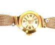 Montre bracelet de dame en or jaune, poi
