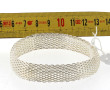 Bracelet argent 925ème à maille souple. 