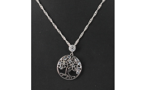 Pendentif circulaire en argent 925ème et