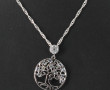 Pendentif circulaire en argent 925ème et