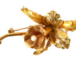 Broche en or jaune 18 cts en forme d'orc