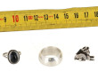 Petit lot de bijoux en argent : 3 bagues