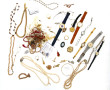 Lot de bijoux fantaisie divers, montres 