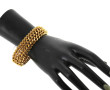 Bracelet en plaqué or à maille large tra