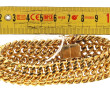 Bracelet en plaqué or à maille large tra