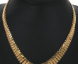 Collier draperie années 50 en or jaune 1