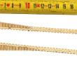 Collier draperie années 50 en or jaune 1