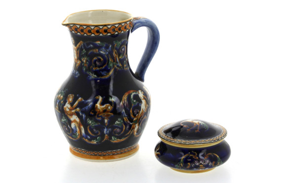 GIEN - Pichet H 18 cm et petit coffret r