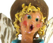 ANGELOT - Sujet en céramique polychrome,