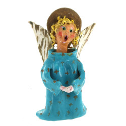 ANGELOT - Sujet en céramique polychrome,