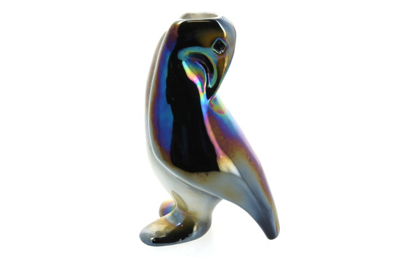 Original vase en forme de manchot en cér