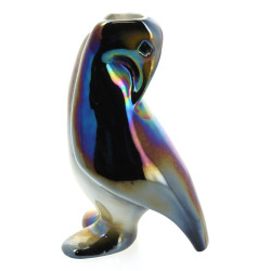 Original vase en forme de manchot en cér