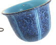 Vasque porte-plante en céramique bleu tu