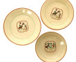 LUCE PARIS - 3 grandes assiettes, 3 assi