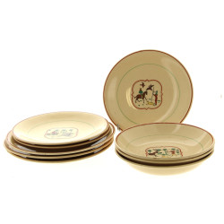 LUCE PARIS - 3 grandes assiettes, 3 assi