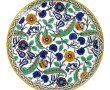 GIEN - Plat rond décor Iznik diam 31 cm