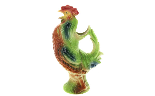 SAINT-CLEMENT - Pichet coq en faïence po