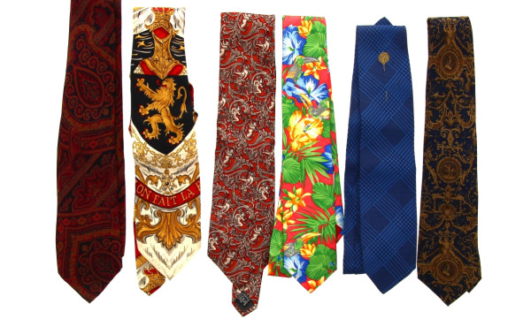 Lot de 6 cravates en soie dont Kenzo, Sa