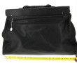 Sac de voyage en cuir noir, H 41 x L 55 