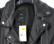 MNG - Veste perfecto femme en cuir noir,