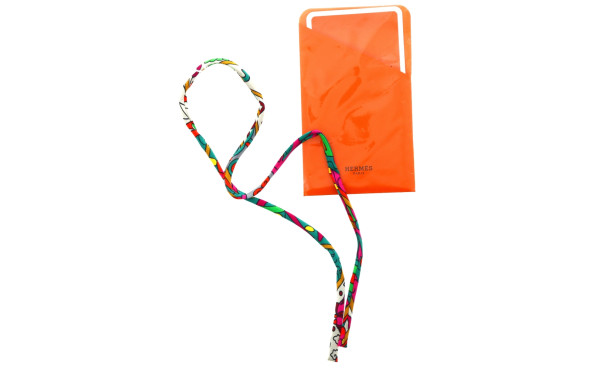 HERMES - Bracelet spaghetti de soie colo