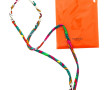 HERMES - Bracelet spaghetti de soie colo