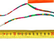 HERMES - Bracelet spaghetti de soie colo
