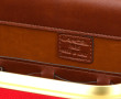 LANCEL - Vanity en toile rouge et cuir b