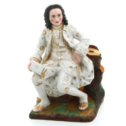 Encrier XIXe en forme de personnage du X