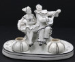Encrier vers 1920 en porcelaine blanche 