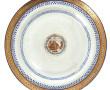 Assiette en porcelaine XVIIIème à décor 