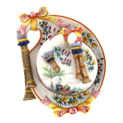 HR Quimper - Beurrier couvert en faïence
