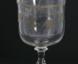 Rince-raisin ancien en verre gravé, H 21