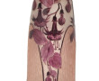 VAL - Vase Art Nouveau en verre détourré