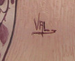 VAL - Vase Art Nouveau en verre détourré