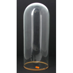 Globe ancien en verre de forme cylindriq