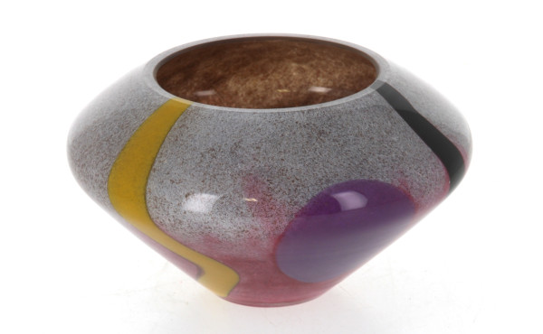 LA ROCHERE - Vase forme toupie en verre 