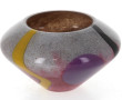 LA ROCHERE - Vase forme toupie en verre 