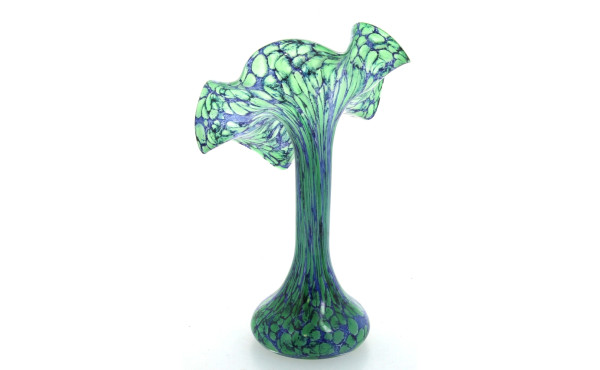 LA ROCHERE - Vase soliflore en verre ble