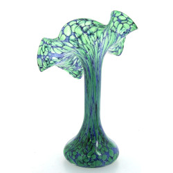 LA ROCHERE - Vase soliflore en verre ble
