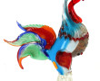 MURANO - Coq en verre multicolore, H 37 