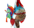 MURANO - Coq en verre multicolore, H 37 