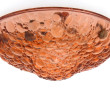 Vasque pressé moulé en verre ambré, diam