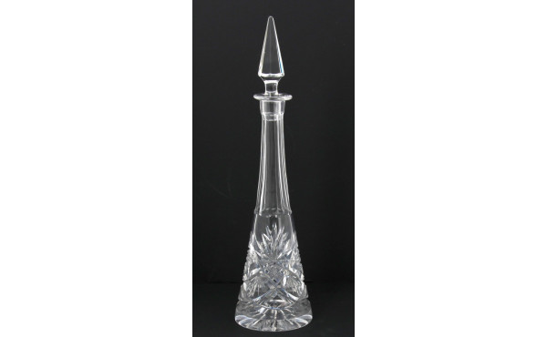Carafe conique avec bouchon en cristal t