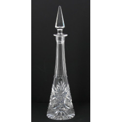 Carafe conique avec bouchon en cristal t