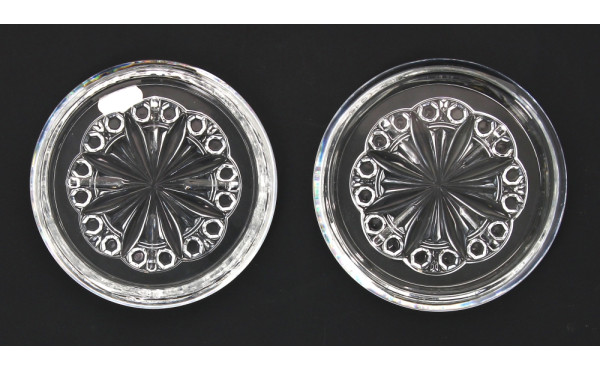 BACCARAT - Paire de dessous de bouteille