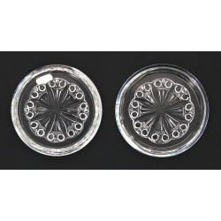 BACCARAT - Paire de dessous de bouteille